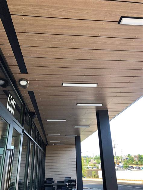 exterior soffit panels commercial wood  panel