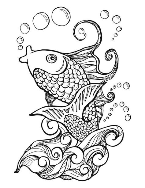 koi fish adult coloring page coloring pages koi fish colors