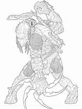 Predator Berserker Pred Fanverse sketch template