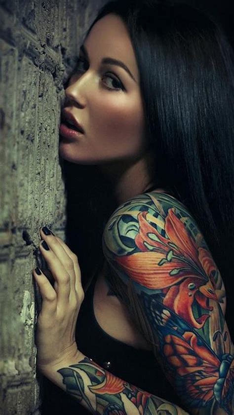 Sexy Sleeve Tattoo Girl The Iphone Wallpapers