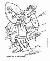 Goliath Saul Goliat Tries Kill Bibel Colorear Biblia sketch template