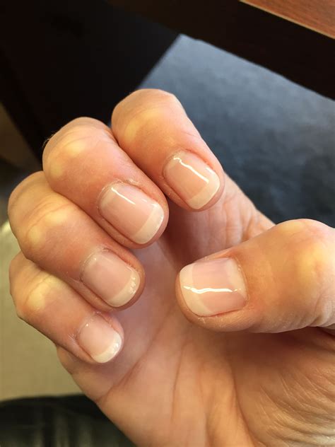 american manicure  natural   french manicure    clean  pretty