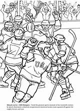 Coloring Pages Goalie Sports Hockey Sheets Book Printable Sport Colouring Adult Color Adults Goal Print Visit Kleurplaten Getcolorings Publications Dover sketch template
