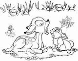 Bambi Stampertje Acura Kleurplaten Rabbit Thumper Ausmalen Ideen Screaming Uitprinten Downloaden sketch template