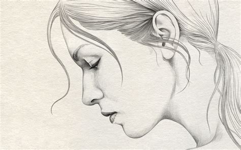 image result  side face drawing face pencil drawing pencil