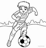 Coloring Pages Football Kids Sports Players Player Popular Soccer sketch template