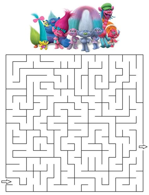 trolls printable activities printable word searches