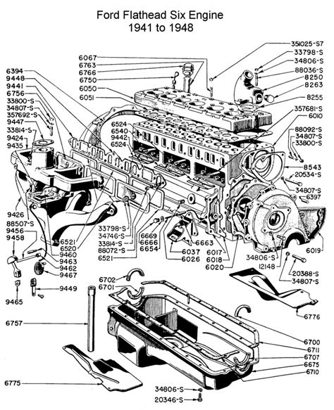 ford engine diagram ford  inline  long   block crate engine