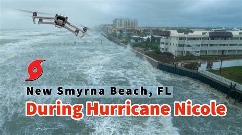 drone views   smyrna beach  hurricane nicole youtube