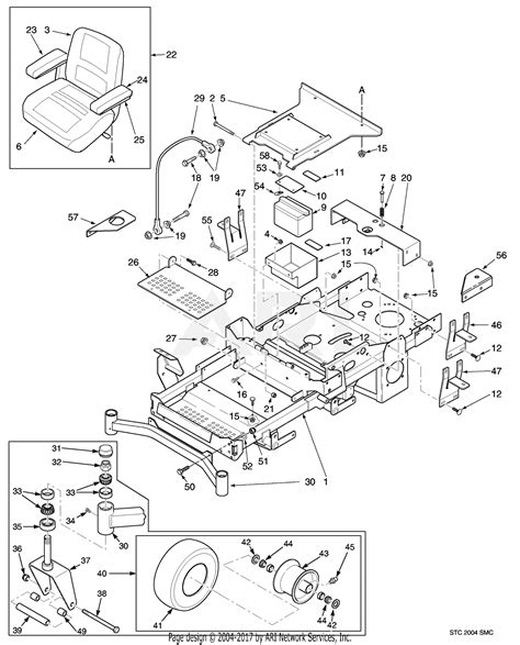 scag stca cv tiger cub sn   parts diagram  sheet metal components