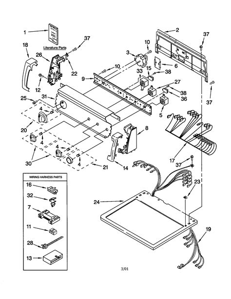 kenmore  dryer parts diagram wiring diagram pictures
