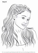 Ariana Grande Pages Coloring Drawing Draw Step Singers Drawings Sketches Outline Simple Pencil Tutorials Inpiration Strikingly Getdrawings Tutorial People Learn sketch template
