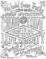 Declaration Independence Kids Constitution Allegiance Pledge Quotes Printable Jefferson Bundle sketch template