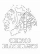 Blackhawks Coloring Chicago Pages Logo Printable Nhl Logos Choose Board sketch template