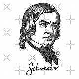 Schumann Robert Composer German Redbubble sketch template