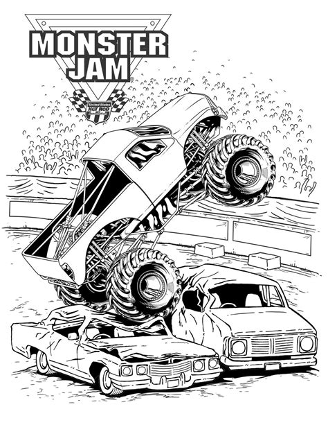 monster jam coloring pages  coloring pages  kids