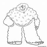 Yeti Coloring Smallfoot Pages Leuk Printable sketch template