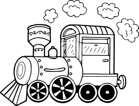 printable train coloring page