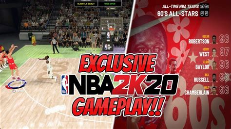 Exclusive Nba 2k20 Gameplay New Legendary All Decade Teams 1960s
