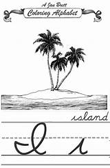 Janbrett Island Alphabet Coloring Cursive Click Subscription Downloads sketch template