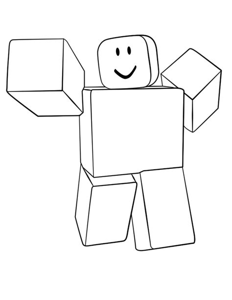 roblox noob fight render coloring page  printable coloring pages