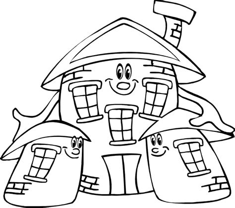 printable coloring pages  houses degree