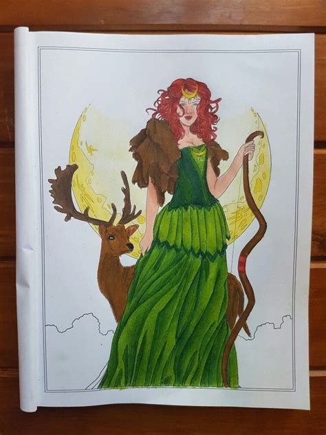 selina fenech goddesses  mythology coloring book  polychromos