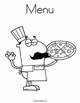 Coloring Menu Pages Pizza Make Kids Chef Printable Create Preschool Hut Color Getcolorings Own Colouring Print Getdrawings Party Food Designlooter sketch template
