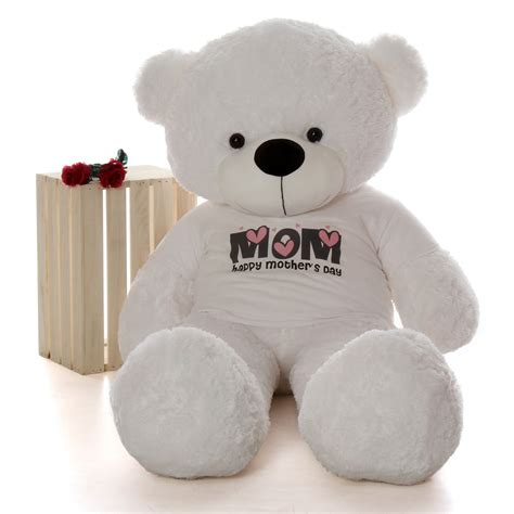 huge life size 5ft happy mother s day teddy bear white coco cuddles
