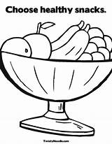 Coloring Pages Healthy Food Kids Fruit Spirit Popular Fruits Holy sketch template