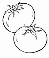 Coloring Vegetable Pages Vegetables Tomato Adult sketch template