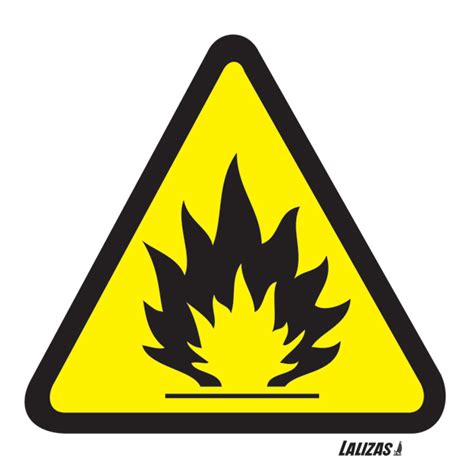 flammable signs clipart