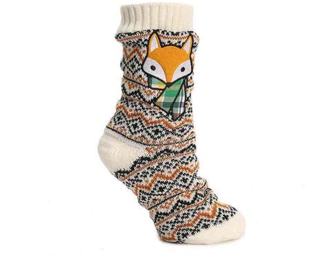 Fox Sock Womens Slippers Fox Slippers Slipper Socks