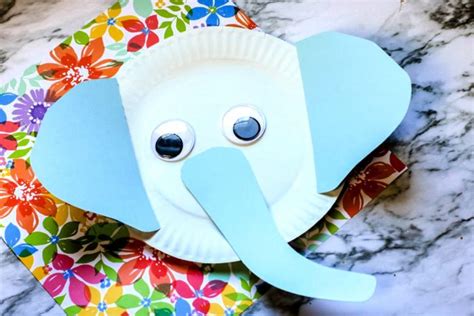 elephant paper plate craft mom wife busy life