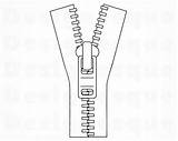 Zipper Clip sketch template