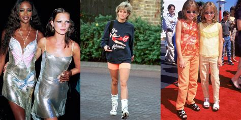 best fashion moments of the 90s 90s fashion trends photos