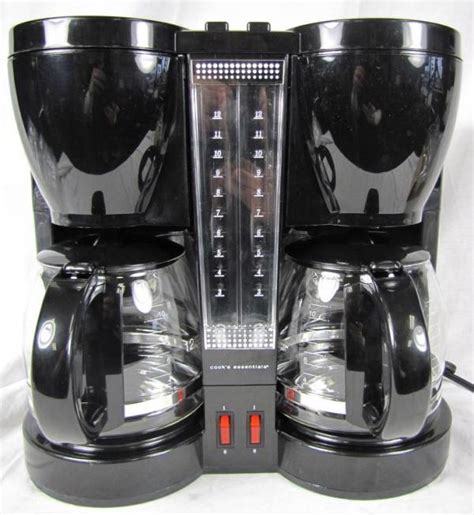 cooks essentials double coffee maker cm  ebay
