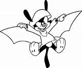 Wakko Coloring Bat Animaniacs Wecoloringpage Warner Pages sketch template
