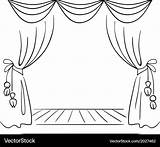 Stage Theater Sketch Vector Royalty sketch template