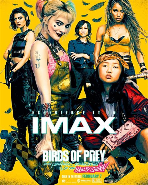 birds  prey  imax poster   lot   scifinow science fiction fantasy  horror