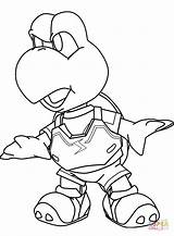 Koopa Troopa Mario Warriors Wears Iggy sketch template