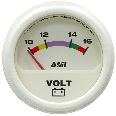 voltmeter gauge   volts dc white background automotive gauges gauges wwwsurpluscentercom