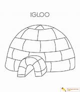 Igloo Eskimo Template sketch template