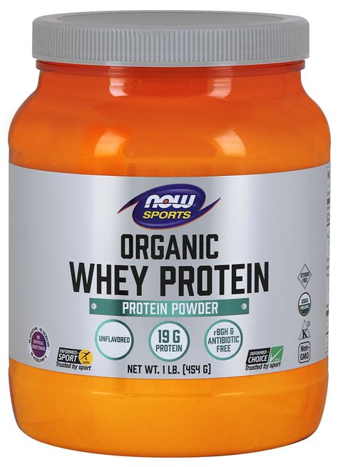 sports nutrition certified organic whey protein   unflavored
