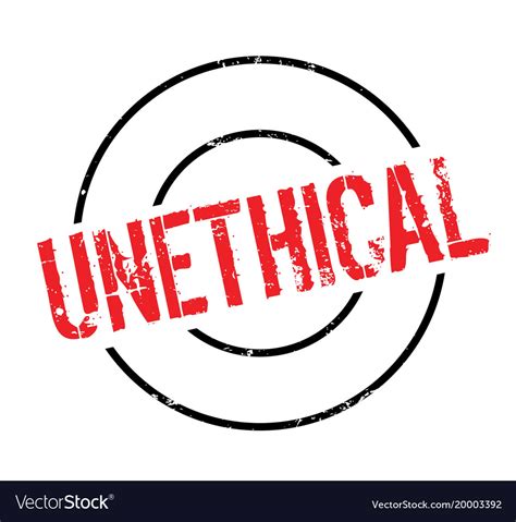 unethical rubber stamp royalty  vector image