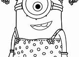 Coloring Minion Pages Valentine Bob Print Getcolorings Color sketch template