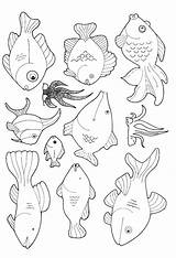 Fisch Malvorlage Ausmalbild sketch template