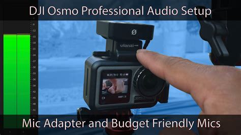 dji osmo action professional audio  adapter  budget mics youtube