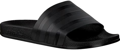 zwarte adidas slippers adilette dames omodanl