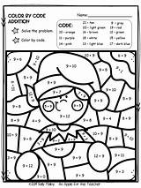 Christmas Color Number Worksheets Elf Addition sketch template